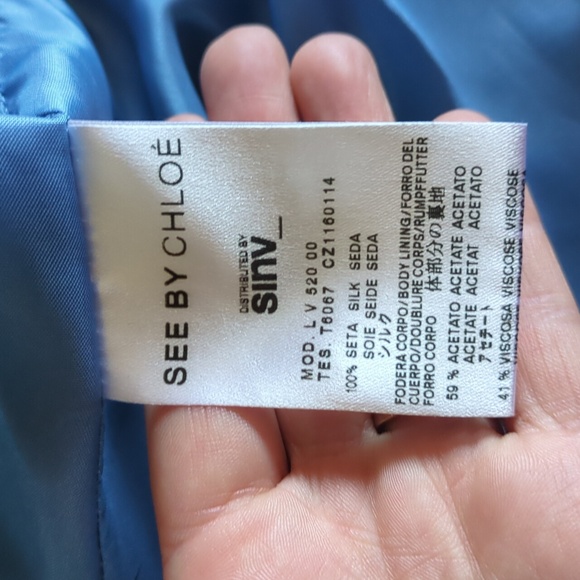 See By Chloe 100% Silk Cocktail Dress - Picture 4 of 4